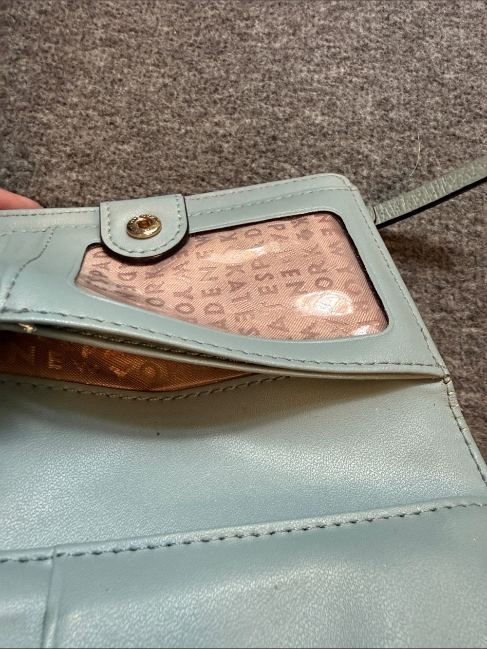 Kate Spade Wallet Lakesedge Light Blue Leather - Picture 6 of 15
